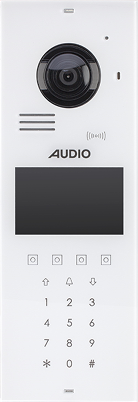 Audio 4.3 Inc Ekranlı Zil Paneli Bus Plus Dokunmatik Butonlu Beyaz