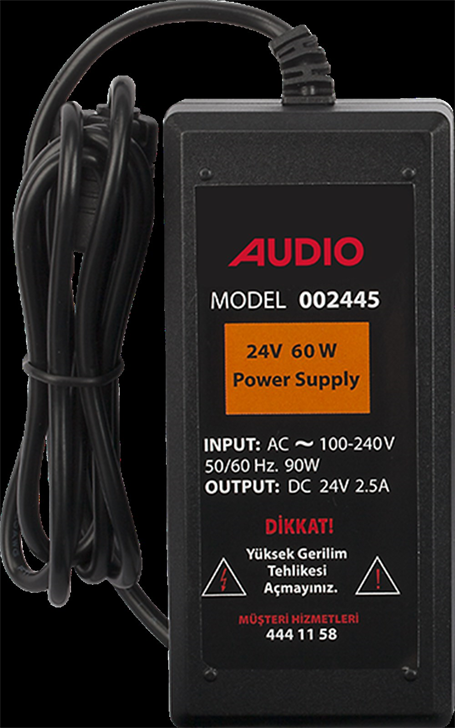 Audio 60W 24V Switch Mode Güç Kaynağı