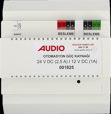 Audio Akıllı Ev Otomasyon Güç Kaynağı 24V DC