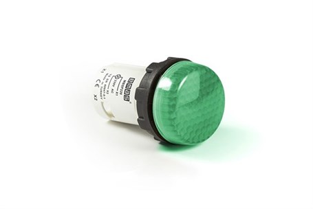 Emas MBSP220Y MB Serisi Plastik LED'li 230V AC Yeşil 22 mm Sinyal