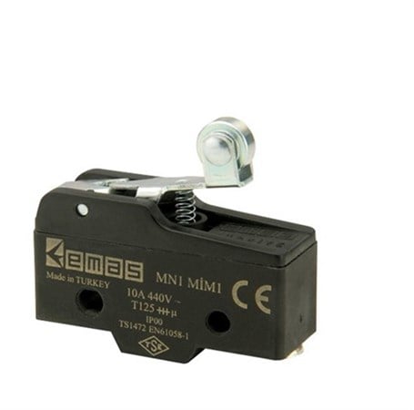 Emas MN1MIM1 Metal Kısa Kollu Makaralı 1CO MN1 Serisi Plastik Mini Switch