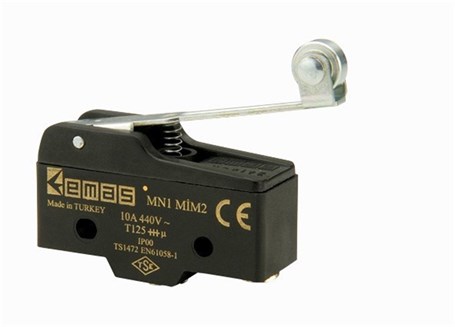 Emas MN1MIM2 Metal Uzun Kollu Makaralı 1CO MN1 Serisi Plastik Mini Switch