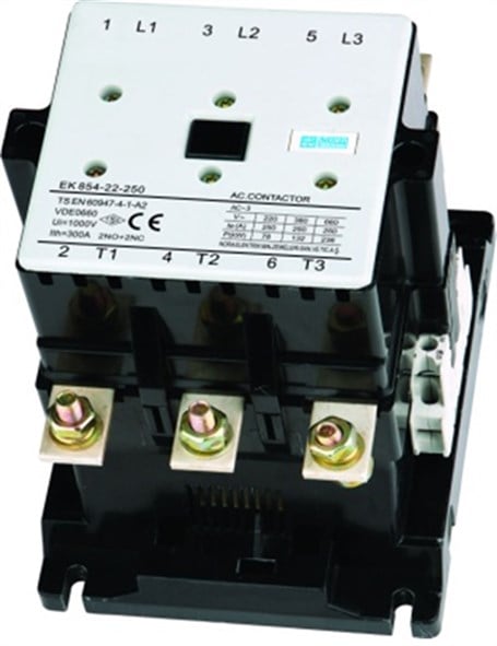 Esem EK 852-22-170 90 kW 2N/A + 2N/K 170 A AC Kontaktör