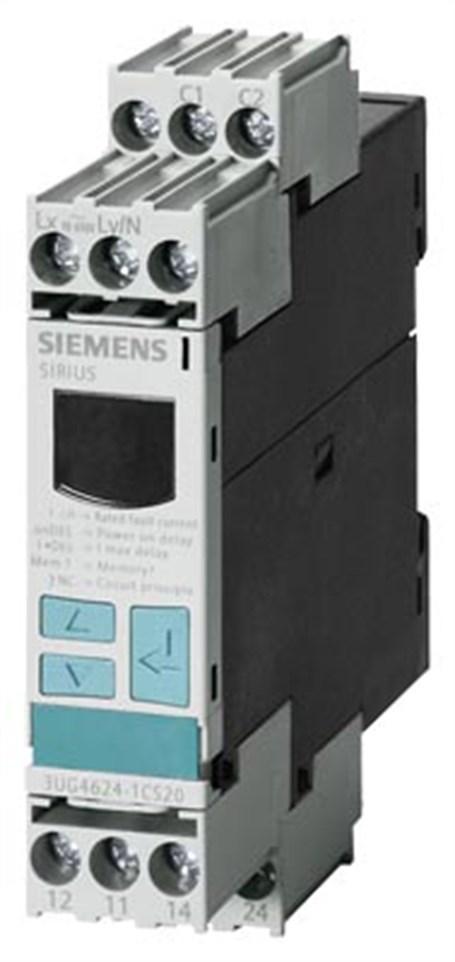 Siemens 3UG4624-1CS20 Kaçak Akım Kontrol Rölesi, 2NO/2NC, Akım, Besleme Gerilimi: 90 › 690 V ac