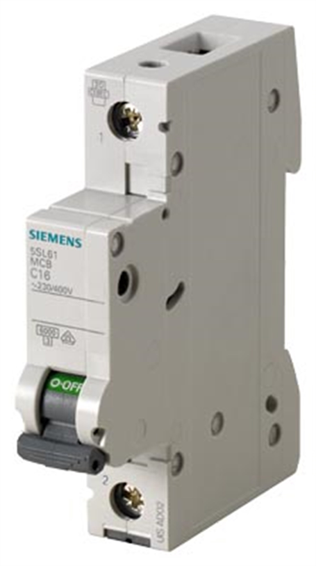 Siemens 5SL6140-6 40A; 1 FAZLI; 70 mm; Anahtarlı Otomatik Sigorta; 6kA; B Tipi; Çabuk Karakterli