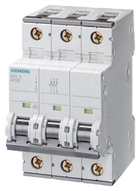 Siemens 5SY4320-7 20A; 3 FAZLI; 70mm Otomat; Anahtarlı Otomatik Sigorta; 10kA; C Tipi;