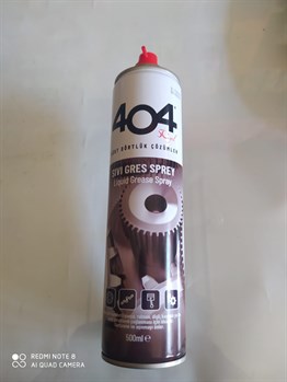 404 Sıvı Gres Yağı 500 ml Sprey Zincir Yağlayıcı Spreyi Yeni Ambalaj