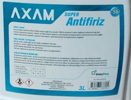 AXAM Mavi Antifiriz -56 Derece 3 Litre 4 Mevsim Soğutma Sıvısı